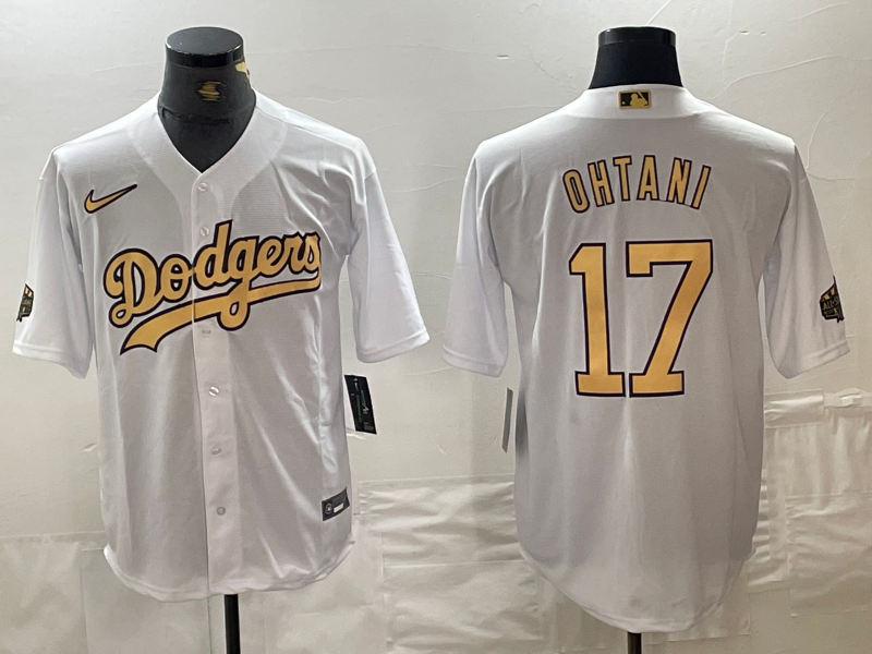 Men's Los Angeles Dodgers #17 Shohei Ohtani White Jersey